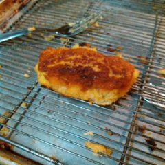A picture of potato croquettes.