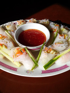 A picture of Fresh Spring Rolls with Crab Meat.