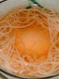 Somen Noodles with an Poached Egg