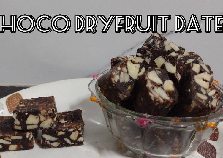 Easiest Way to Make Any-night-of-the-week Choco dryfruit dates