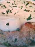 Greek Turkey Burgers with Avocado and a Lemon Parsley Mayo