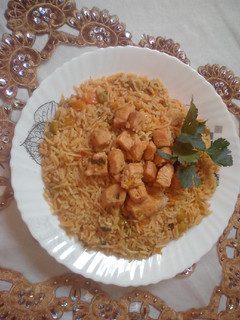 صورة لوصفة رز بالكاري