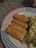 Crocketas de salchichas con avena