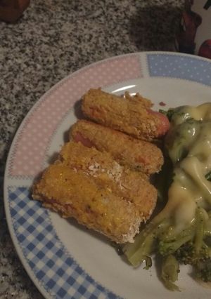 Una foto de Crocketas de salchichas con avena