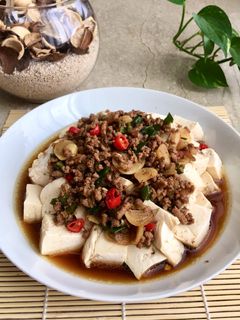 Foto resep Tahu kukus siram kuah kecap