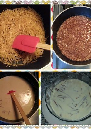 A picture of Sawine (vermicelli dessert).