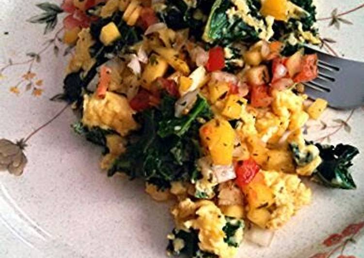 Easiest Way to Make Award-winning Kale and eggs