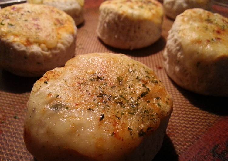 Recipe of Homemade Monterey jack cheese and parsley, basil biscuits