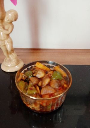 A picture of Mushrooms stir fry.