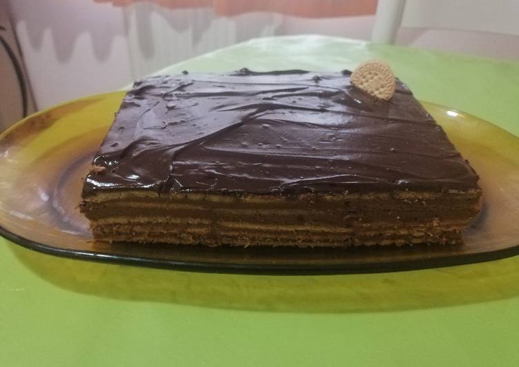 Tarta 🥧 de galletas (de la abuela)