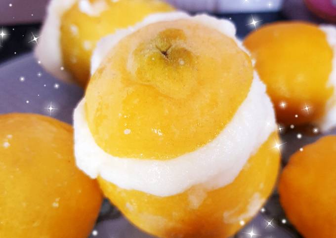 Citrons 🍋 givrés glace citron yaourt #monlivredecuisine