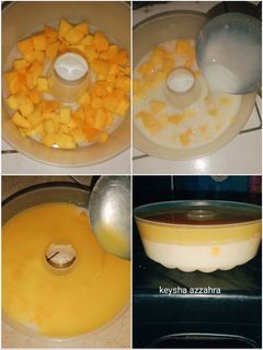 Foto resep Puding lapis mangga