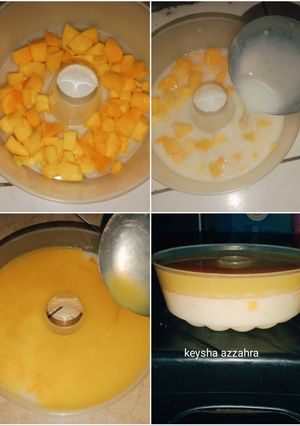 Foto resep Puding lapis mangga