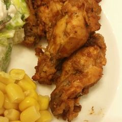 A picture of Spicy baked chicken wings.