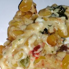 A picture of Cheesy Corn Bacon Jalapeño Dip.