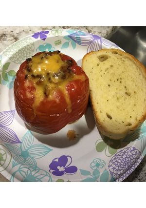 A picture of Crock Pot Stuffed Peppers.