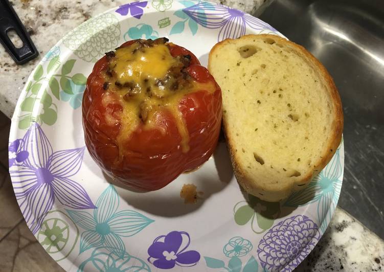 Recipe of Super Quick Homemade Crock Pot Stuffed Peppers