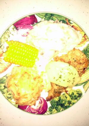 A picture of Crispy Chedder Chicken.