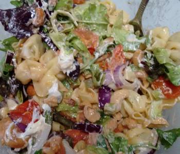 Without Fail Making Recipe Goatcheese tortellini pasta salad Delicious Nutritious