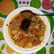 Escudella y carne de olla con garbanzos