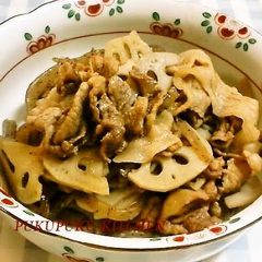A picture of Pork and Lotus Root Shigure Stew.