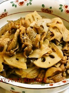 A picture of Pork and Lotus Root Shigure Stew.