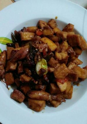 Foto resep Tumis cumi tahu pete