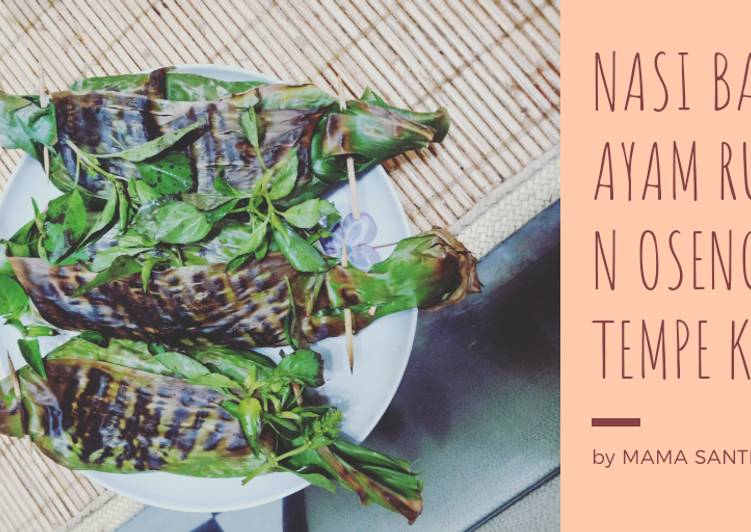 Nasi bakar komplit