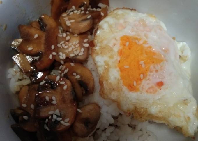 Bagaimana Menyiapkan Rice Bowl Jamur #115 yang Enak Banget