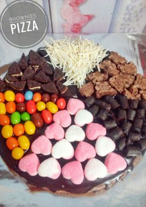 Foto resep Brownies Pizza