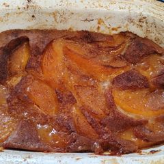 A picture of Gluten free Peach cobbler.