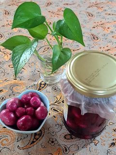 عکسی از دستور 🍀ترشی پیاز قرمز🍀