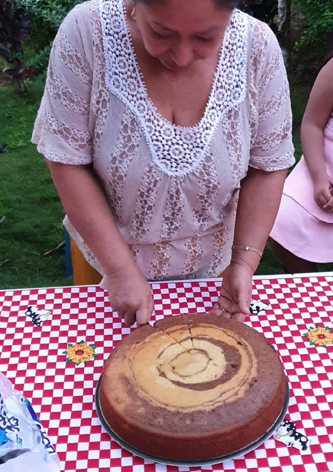 Una foto de Torta de naranja y chocolate 🍊🍫