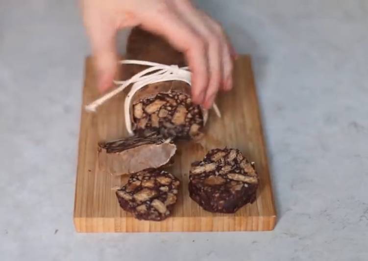 Salame al cioccolato vegano