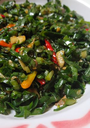 Foto resep Oseng Daun Kencur Pedas