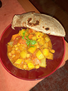 A picture of Winter veg vegan curry.