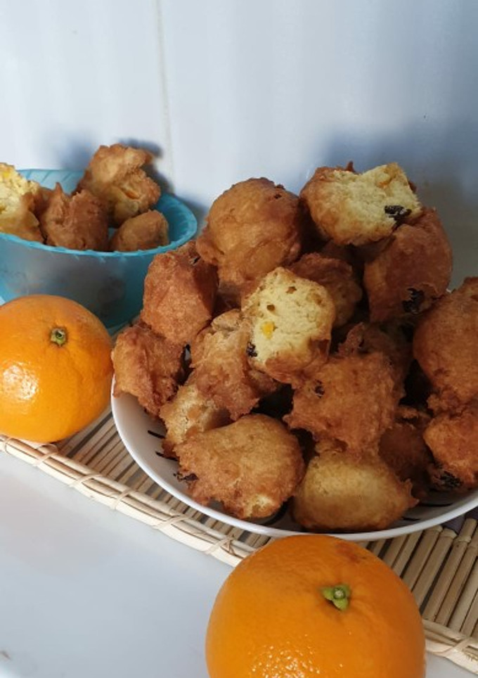 Una foto de Buñuelos de naranja caseros y muy crujientes
