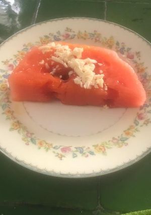 Una foto de SANDÍA 🍉 A LA PLANCHA ©