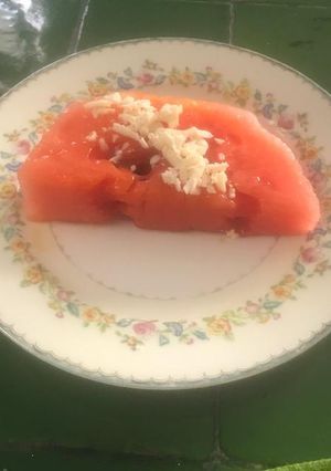 Una foto de SANDÍA 🍉 A LA PLANCHA ©