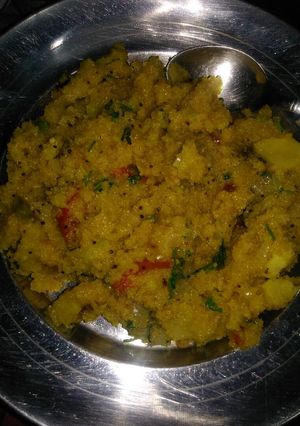 A picture of Rava upma.