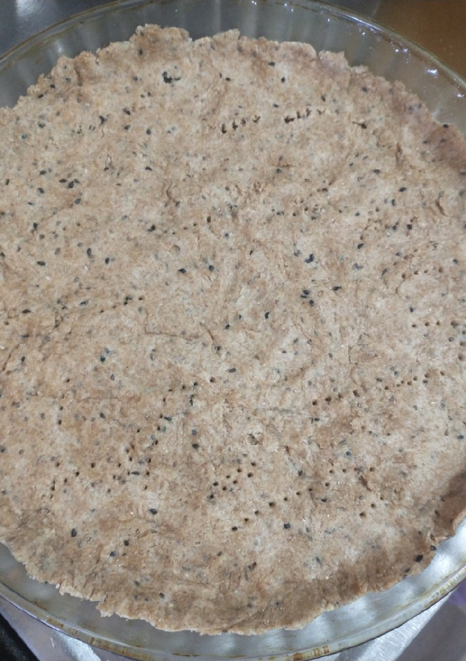 Una foto de Masa de tarta integral con semillas