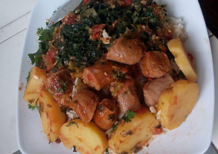 Beef Sausage Stew. #localfoodcontest_mombasa