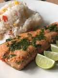 Roasted Salmon with Dill & Maple Syrup