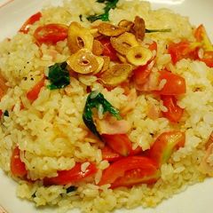 A picture of Basil and Tomato Garlic Rice.