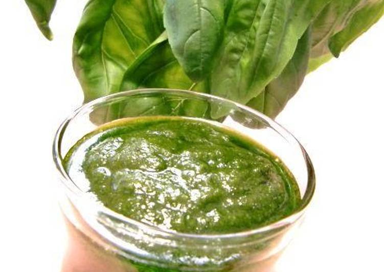 Step-by-Step Guide to Prepare Super Quick Homemade Authentic Pesto Genovese (Basil Sauce)
