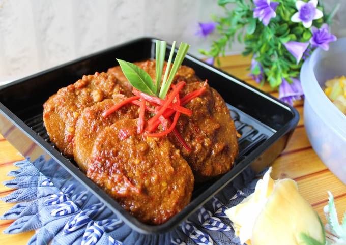 Rendang pedas tempe gembus