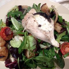 A picture of Black Pudding and Goats Cheese Stuffed Chicken Breast.