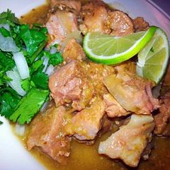 A picture of Homestyle Pork Chile Verde.