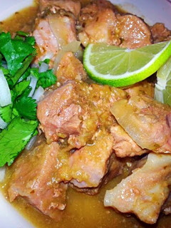 A picture of Homestyle Pork Chile Verde.