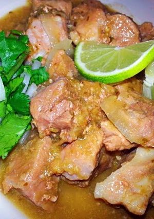 A picture of Homestyle Pork Chile Verde.